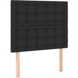  S oprugama i madracem crni 90 x 200 cm od umjetne kože | shoptok.hr