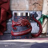 Nemesis Now Dekorativna krigla Dragon Coil crvena 16 cm | shoptok.hr