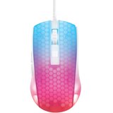 DELTACO GAMING Miš WM87 Polu-transparenten RGB Ultralag, USB, BELA Cene