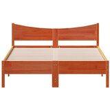  Okvir kreveta voštano smeđi 140 x 200 cm od masivne borovine | shoptok.hr