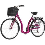 Visitor bicikl city vintage 28" alu 19" v-brake 6 brzina 167-192cm (l/xl) ljubičasti perla uv sjaj 1282066 | Eponuda.com