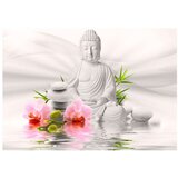  Samoljepljiva foto tapeta - Buddha and two orchids 343x245 | shoptok.hr