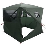 vidaXL Lovski šotor s streho Vojaška zelena 143 x 143 x 165 cm, (5000309575) | Shoptok.si
