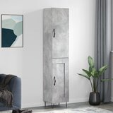 vidaXL Visoka komoda siva betona 34 5x34x180 cm od konstruiranog drva | shoptok.hr