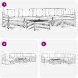  Set vanjskih sofa 6 kom. Prirodna i bež | shoptok.hr