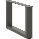  Noge za stolić U-oblika 2 kom antracit 50x(30-31) cm čelik | shoptok.hr