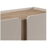 Marckeric Kremno bela/naravna omarica v hrastovem dekorju 90x120x40 cm Lucile – | Shoptok.si