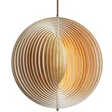  Drveni luster na sajli 1xE27/60W/230V Ø 43,5 cm masiv/furnir/bukva/kaučukovac | Eponuda.com