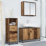 Set namještaja za kupaonicu 3 kom. Staro drvo Konstruirano drvo | shoptok.hr