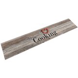 vidaXL Kuhinjska preproga pralna napis Cooking siva 60x300 cm žamet | Shoptok.si