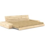 Karup Design Gorčično rumena raztegljiva sedežna garnitura 244 cm Base – | Shoptok.si