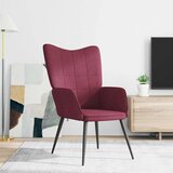  Stolica za opuštanje crvena boja vina od tkanine | shoptok.hr