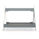 Marckeric Modrozelena otroška postelja iz masivnega bora v obliki hiške 90x190 cm Nora – | Shoptok.si