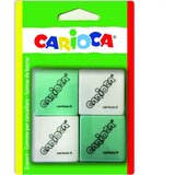 Carioca 4-delni komplet kvadratih radirk v 2 barvah - | Shoptok.si