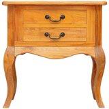  Stranska miza Naravna 60,5 x 30 x 61 cm Masivni mahagonijev les, (5000268865) | Shoptok.si