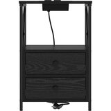  Noćni ormar Crni hrast 40 x 31 x 60 cm Konstruirano drvo | shoptok.hr