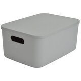 Homéa Svetlo zelena plastična škatla za shranjevanje s pokrovom 35,5x25,5x16 cm – | Shoptok.si