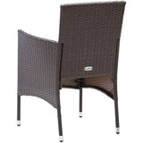  Vrtni jedilni stoli 4 kosi poli ratan rjavi | Shoptok.si
