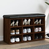  Klupa za cipele smeđa boja hrasta 82x32x50 cm konstruirano drvo | Eponuda.com