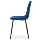  PADVA stolica - tamnoplavi baršun / crne noge x 1 | shoptok.hr