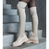 Gemre Light beige boots with elastic upper Elija | Shoptok.si