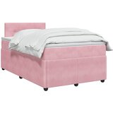  Boxspring krevet s madracem Ružičasta 120 x 190 cm Baršun | shoptok.hr
