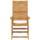  Vrtni set za objed 5 kom. Smeđa Čvrsto drvo akacije 150 x 90 x 75 cm | shoptok.hr
