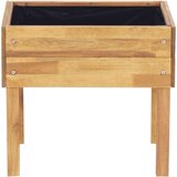 vidaXL Dvignjeno vrtno cvetlično korito 50x40x45 cm trdna akacija | Shoptok.si