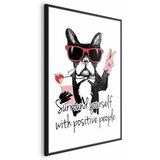  Plakat - Surround Yourself with Positive People 29.7x42 Crni okvir s margom | shoptok.hr