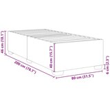  Okvir za krevet plavi 80x200 cm baršunasti | shoptok.hr
