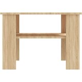 vidaXL Klubska mizica sonoma hrast 60x60x42 cm iverna plošča | Shoptok.si