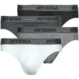 Athena Spodnje hlače BASIC COTON Pack de 4 Siva | Shoptok.si