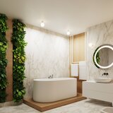 Sollux Stropna svetilka HALO bela IP44, (5000352249) | Shoptok.si