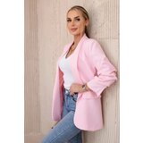 Kesi Elegant blazer with lapels candy pink cene