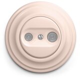  Kliklap - Retro pretplatnička utičnica TV+R (krajnja) sa ramom, staroružičasta | Eponuda.com