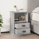 The Living Store Nočna omarica 2 kosa betonsko siva 43x36x60 cm - Nočna Omarica, (21432921) | Shoptok.si