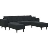 SOFA 3 pcs Crna 250 x 188 x 76 cm Baršun | Eponuda.com