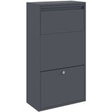  Sandučić za pakete s pohranom Antracit 44 x 22 x 82 cm Čelik | shoptok.hr
