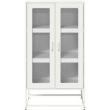vidaXL Visoka ploča bijela 68x39x123 cm čelik | shoptok.hr