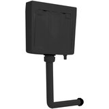 vidaXL WC kotliček 3/6 L črn | Shoptok.si
