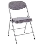 ZLOŽLJIV SEDEŽ, kovina, tekstil siva, barve aluminija