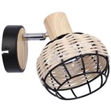 Candellux Lighting Tajga zidna lampa crna+drvena 1x40w e14 abažur crna+drvena | Eponuda.com