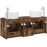 Set namještaja za kupaonicu 3 kom. Dimljeni hrast Smeđa 49.5 x 44.5 x 66 cm | shoptok.hr