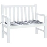 vidaXL jastuk za vrtnu klupu sivi karirani 120 x 50 x 3 cm od tkanine | shoptok.hr