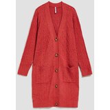 Marisse Long Raspberry Cardigan | shoptok.hr