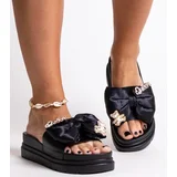 D/CEO Black sandals on a block heel Millo