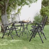 Maison Chic Zložljiv Vrtni Stoli - Stol za vrt 4 kosi ekspandirana kovinska mreža antracit JS2645, (21876384) | Shoptok.si