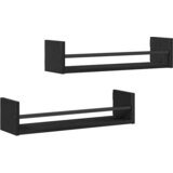  Polica na zidu Zidne 2 pcs Crni hrast 60 x 16 x 14 cm | shoptok.hr