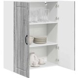 vidaXL Stenska kuhinjska omarica s polico Siva Sonoma 80 x 31 x 100 cm | Shoptok.si