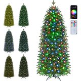 Costway Umetno božično drevo z LED-osvetlitvijo, 190 cm, (5000497704) Cene